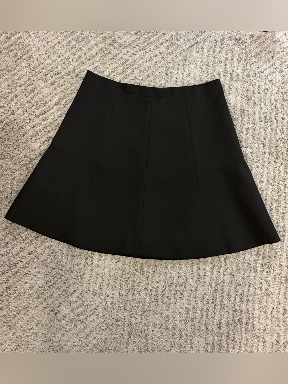 J. Crew Black A-Line Panel Skirt